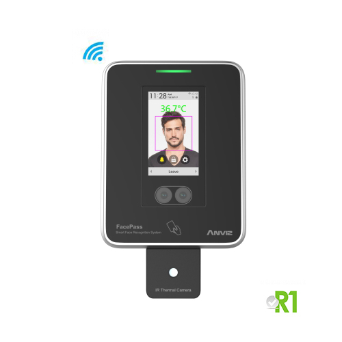 Anviz, FACEPASS 7 IRT: Body temperature thermoscanner (forehead), facial recognition, card, Wi-fi.